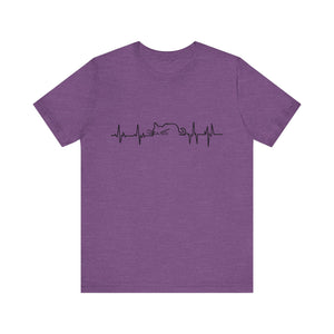 Cat Heart Beat Unisex T-Shirt