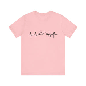 Cat Heart Beat Unisex T-Shirt