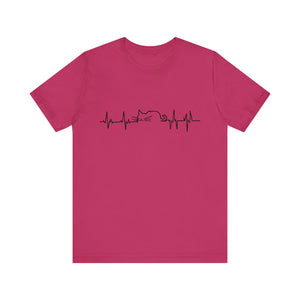 Cat Heart Beat Unisex T-Shirt