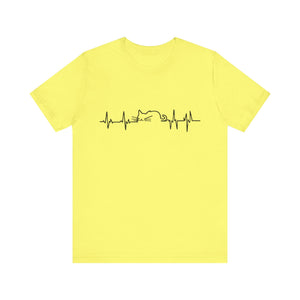 Cat Heart Beat Unisex T-Shirt