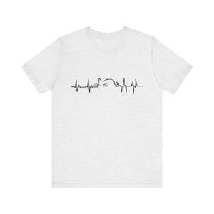 Cat Heart Beat Unisex T-Shirt