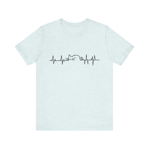 Cat Heart Beat Unisex T-Shirt