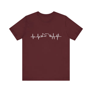 Cat Heart Beat Unisex T-Shirt