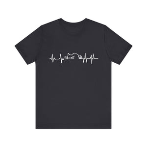 Cat Heart Beat Unisex T-Shirt