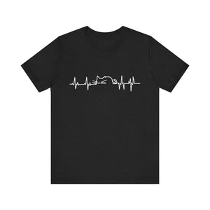 Cat Heart Beat Unisex T-Shirt