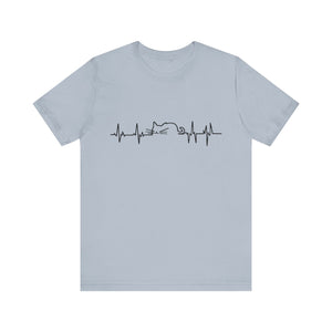 Cat Heart Beat Unisex T-Shirt