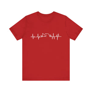 Cat Heart Beat Unisex T-Shirt