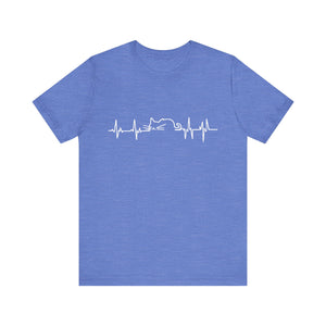 Cat Heart Beat Unisex T-Shirt