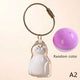 Cute Pet Hair Storage Box Keychain