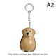 Cute Pet Hair Storage Box Keychain