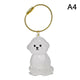 Cute Pet Hair Storage Box Keychain