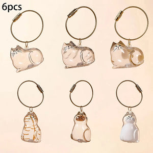 Cute Pet Hair Storage Box Keychain