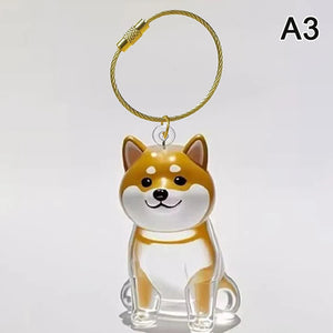 Cute Pet Hair Storage Box Keychain