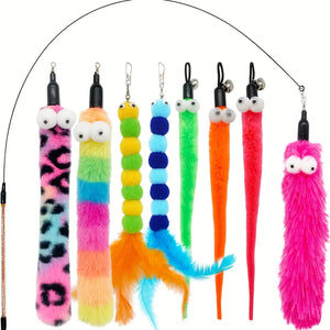 Cat Toy Wand  (9pcs)