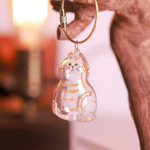Cute Pet Hair Storage Box Keychain