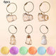 Cute Pet Hair Storage Box Keychain
