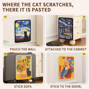 Durable Wall-Mounted Cat Scratching