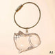 Cute Pet Hair Storage Box Keychain