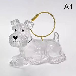Cute Pet Hair Storage Box Keychain