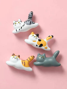 Cute Cat Fridge Magnets Sticker