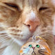 Cute Pet Hair Storage Box Keychain