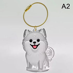 Cute Pet Hair Storage Box Keychain